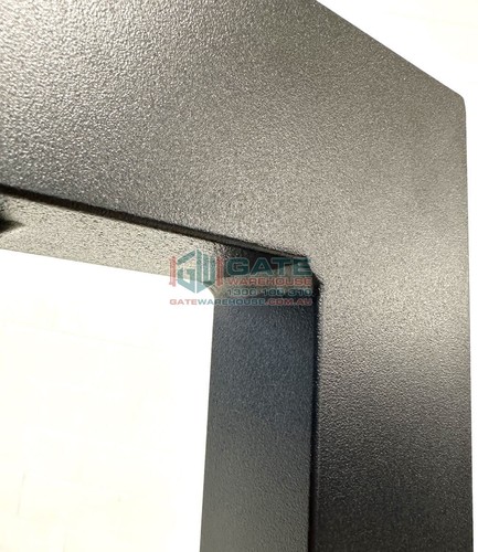 V5FFPB (H1450xW1125) - Aluminium 50% Privacy Single Swing Pedestrian Gate - Picture 2 of 5