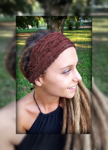Frayed Scruffy Headband Yoga Boho Hippie Gypsy Wrap Hairband Headband Head Scarf - Picture 2 of 37