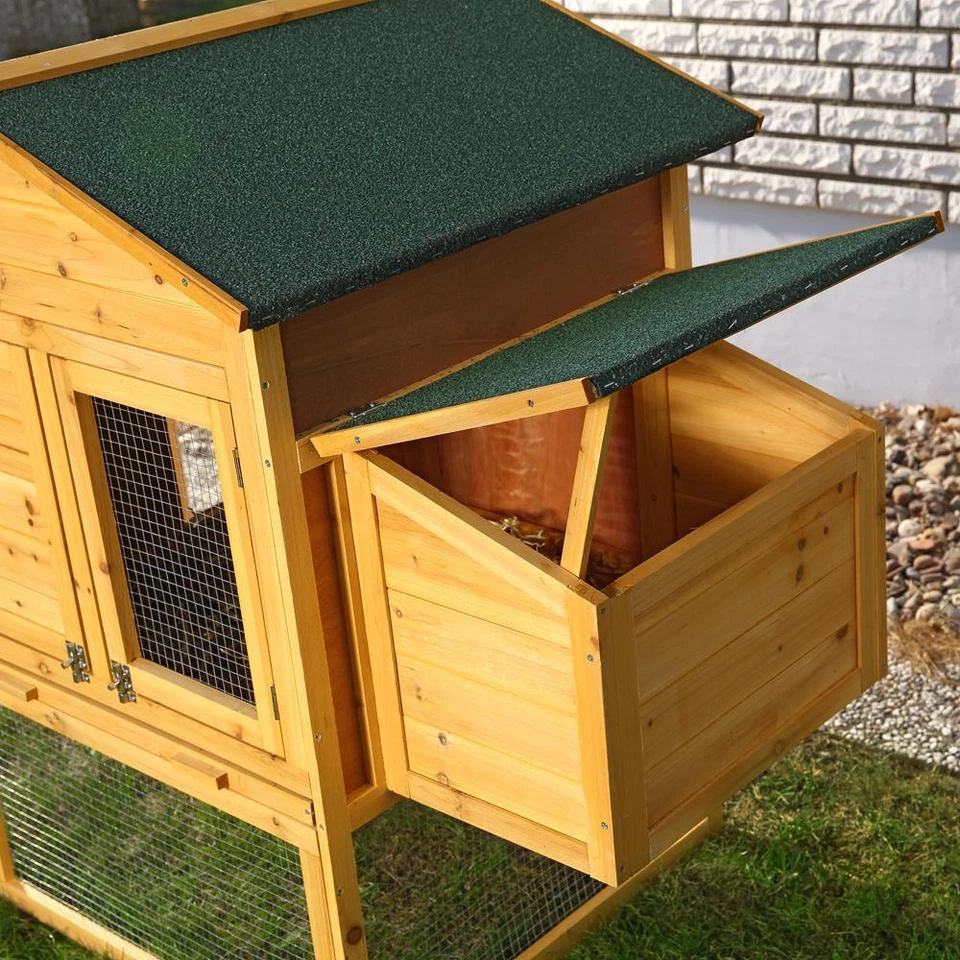 Poulailler Clapier Lapinière Cage poules Élevage Volaille Enclos extérieur - Photo 2/4