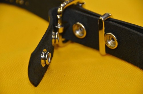 Double Row Steel Pyramid Stud Leather Belt Heavy Duty USA Made Punk Funk Plus  - Picture 7 of 9