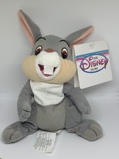 Vintage Bambi Thumper Beanbag Plush 8  With Tags Retired Disney Store 1990's