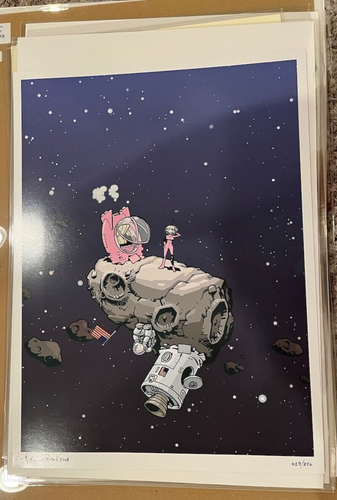 Philip Bond Asteroids print 12.75"x17.25" Signed and Numbered SDCC 2008 - Picture 2 of 4