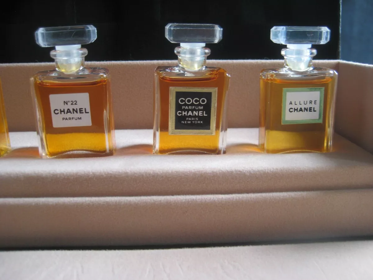 🎁1990s Vintage Mini Set **PARFUM** Chanel No 5 19 22 Allure Coco