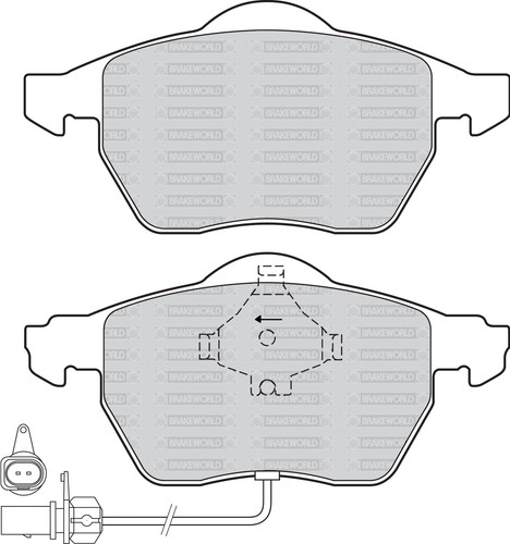 OEM SPEC FRONT REAR PADS FOR AUDI A4 1.9 TD 2004-08 OPT2 - Picture 2 of 7