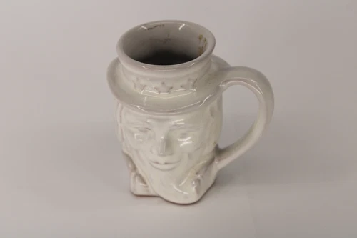 Frankoma Ceramic Mug - OFP 6001976 White Uncle Sam Face Political Mug