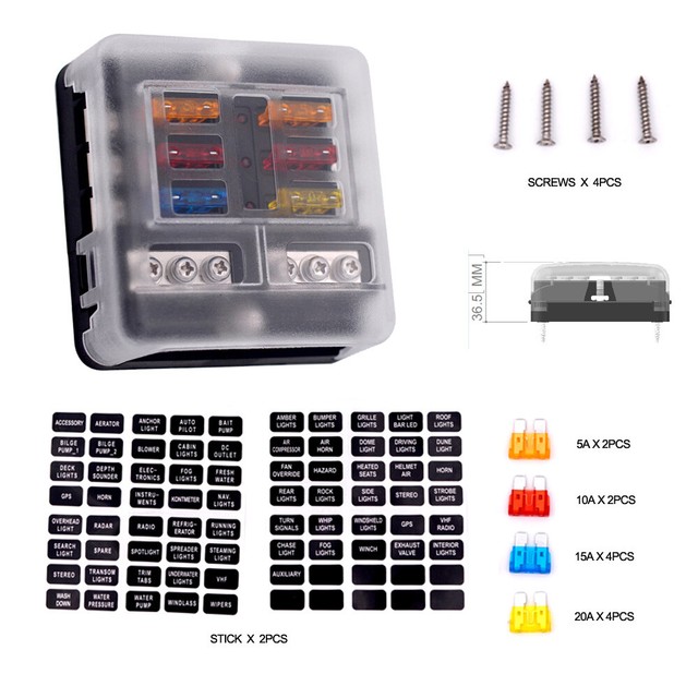 Napa 720224 4Way Mini Fuse Block NOS eBay