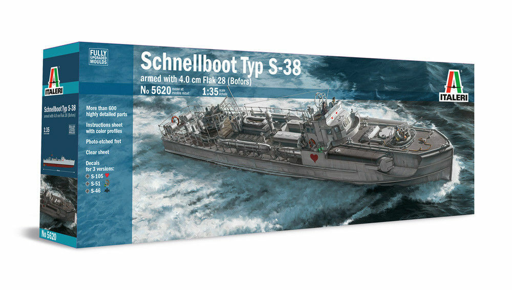 Italeri 5620 SchnellStiefel Typ S-38 mit 4cm Flak 28 Plastik Modellbausatz 1 35 NEU | Üppiges Design
Italeri 5620 SchnellStiefel Typ S-38 mit 4cm Flak 28 Plastik Modellbausatz 1 35 NEU | Üppiges Design