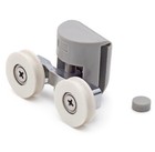 2 x Twin Top Shower Door Rollers/ Runners / Wheels Grooved 22mm Wheel dia L016