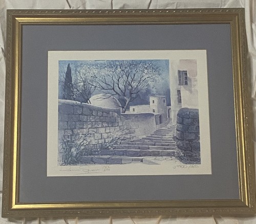 2 Old City of Jerusalem Blues and White Signed Numbered Judaica Israel Reuven ? - Picture 9 of 23