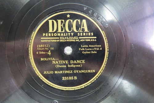 Julio Martinez Oyanguren - DECCA 186 - Latin American Folk Music - 3X78 RPM - Picture 9 of 14