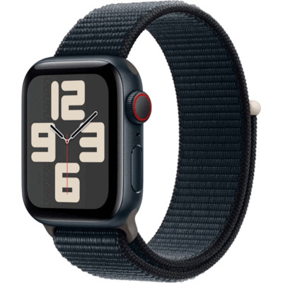 Apple Watch SE 2nd Gen 40mm GPS + Cellular Midnight Case w/ Sport Loop MRGD3LL/A