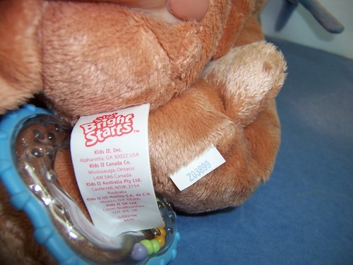 KIDS II ROOKIE Teddy Bear All Star Baseball Musical Crib Pull + TEETHER - WORKS - Picture 3 of 3