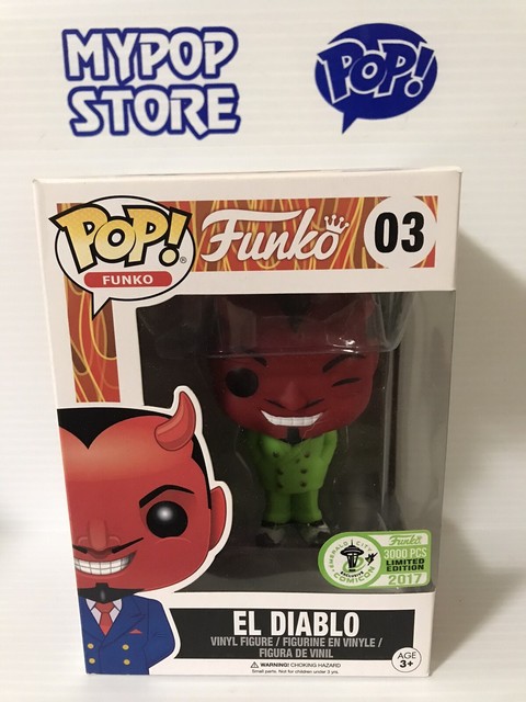 Funko Pop! El Diablo Spastik Plastik 2017 ECCC Exclusive LE3000 w/ Protector | eBay