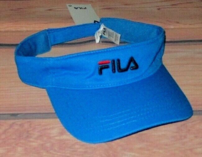 MENS FILA AZURE BLUE VISOR HAT ADJUSTABLE CAP