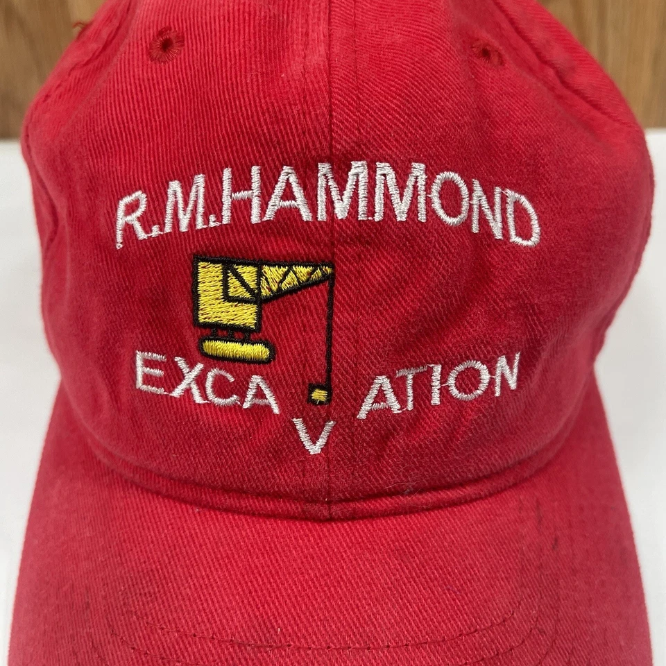 Gorra de béisbol ajustable Yupoong roja juvenil The Classics RM Hammond excavación Foto 2 de 4