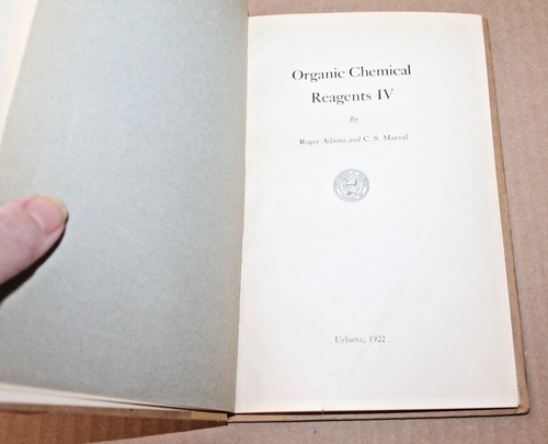 Organic Chemical Reagents 4 Books 1919 - 1922 University of Illinois WR Orndorff - Picture 14 of 23