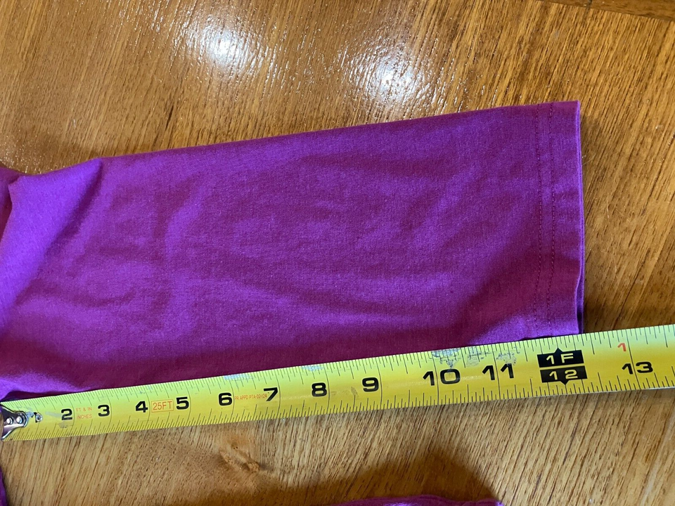 Hill fuchsia scoop neck 3/4sleeved cottonblend tunictop in