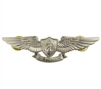 AIR WARFARE SPECIALIST BADGE WING PIN US NAVY ENLISTED AVIATION MIRROR ...