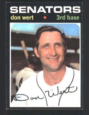 1971 Topps #307 Don Wert