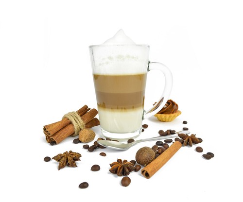 6 Kaffeegläser 350ml mit Henkel Kaffeebecher Teegläser Latte Macchiato Gläser  - Bild 1 von 3