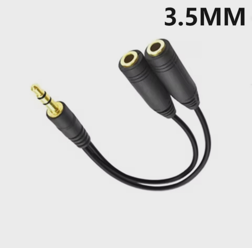  Kopfhörer Splitter AUX 3,55mm Y-Adapter  Klinke Audio Verteiler Kabel  - Bild 1 von 7