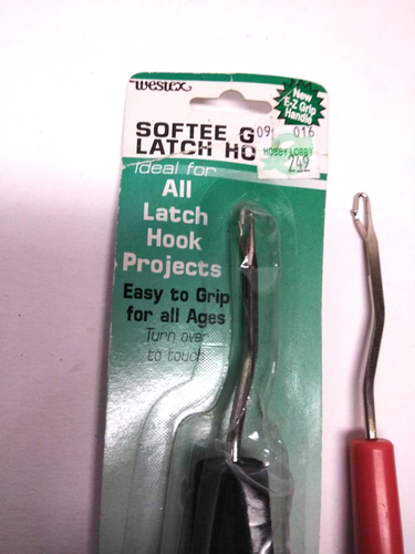 Lot of 2 NEW Latch Hook Wig Weave Canvas Rug Tools Teachers Salon Braids Classes - Picture 2 of 9