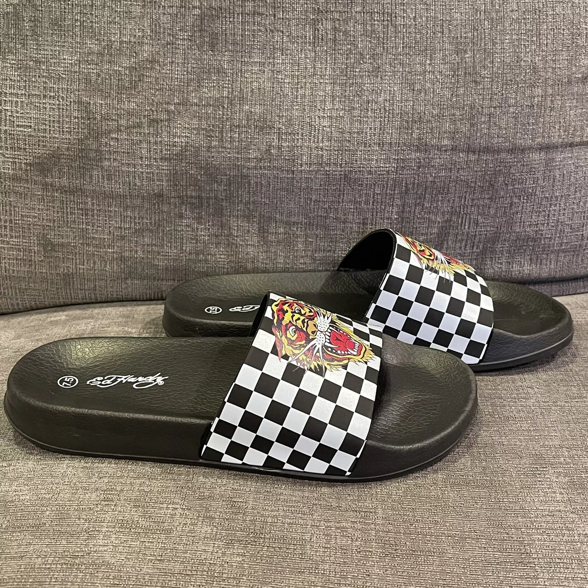 Vans tiger slides cheap