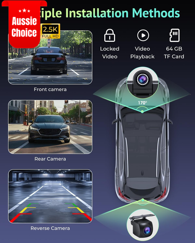 2025 Upgrade Apple Carplay Android Auto Screen 2.5K Dash Cam 9.3" HD GPS Bluetoo - Picture 6 of 12