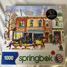 Springbok 1000 Piece Jigsaw Puzzle Old Time Holiday Sealed New USA Made FS!