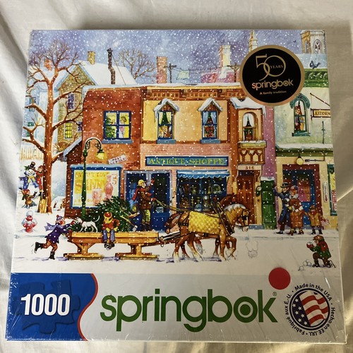 Springbock 1000 Stück Puzzle Old Time Holiday versiegelt neu hergestellt in den USA FS! - Bild 1 von 7