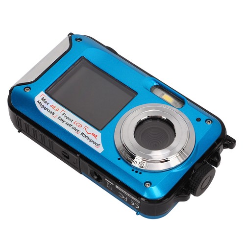 Full HD 2.7K 48MP 10ft Water Resistant Underwater Digital Camera 16X Zoom Blue - Picture 15 of 18