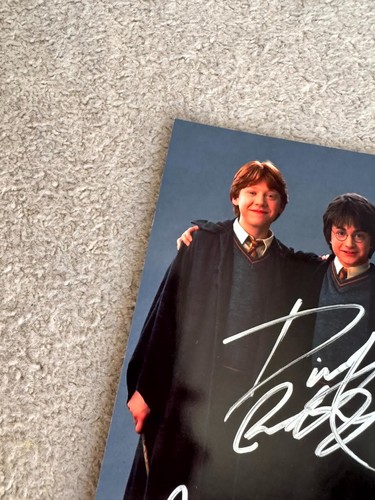 Daniel Radcliffe Emma Watson Grint Harry Potter 6x8 signed photo autographed coa - Picture 8 of 8
