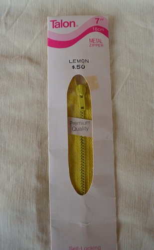 3 NOS VTG 1975 Talon 7” Metal Zippers Apricot Lemon & Bright Orange Style 25 USA - Picture 8 of 10