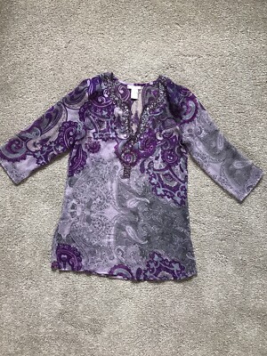 Cute Options Womens Embellished Swim Beach Cruise Cover Up