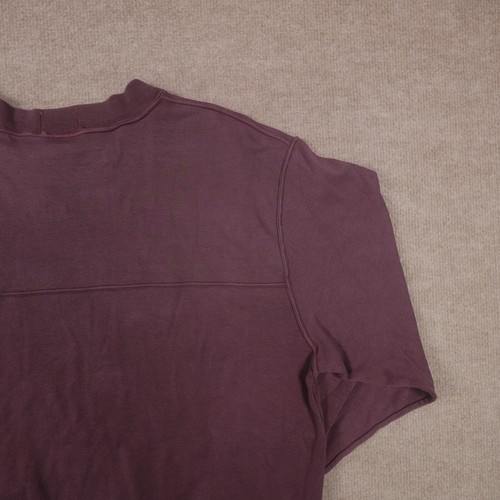 Vintage Izod Lacoste Herren Large Lila Langarm mit Reißverschlusstasche Selten Rugby - Bild 20 von 22