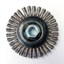 PFERD 82307 Stringer Bead Wire Wheel Brush 4" x 5/8-11 Arbor .020 SS Wire USA