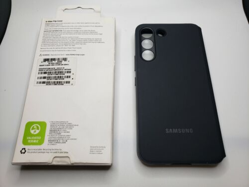 OPEN BOX Samsung S-View Flip Cover Case for Samsung Galaxy S22 - Black EF-ZS901 - Picture 2 of 4
