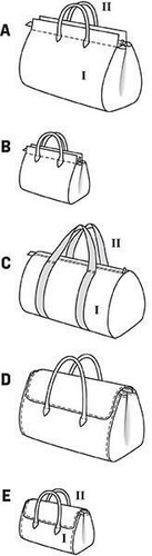 Burda Sewing Pattern 7119 Different Prints Design Travel Bags One Size Uncut New - Picture 3 of 3