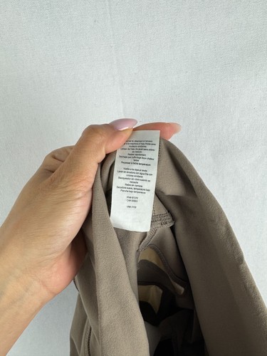 Alo Yoga Leggings Womens M Tan Mesh Athleisure High Waisted Ankle Nylon Blend - Picture 9 of 14