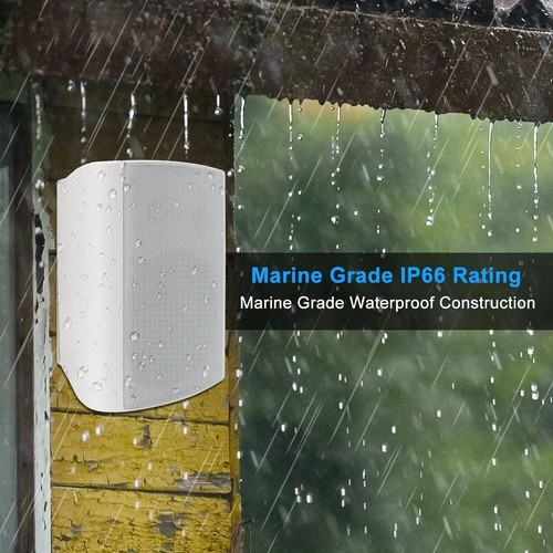 Herdio Outdoor Stereo Speaker Weather Resisitance Pair Wall Mounted Loudspeakers - Picture 5 of 7