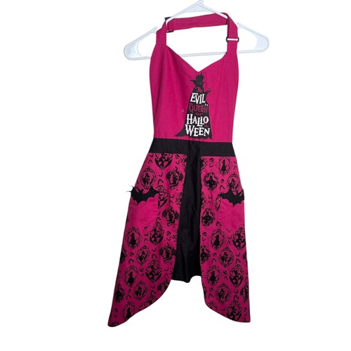 Disney Parks Villains Halloween Schürze Rosa Schwarz Erwachsene Einheitsgröße