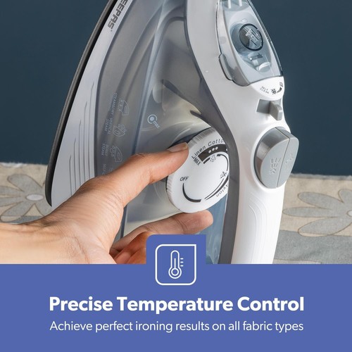 GEEPAS Dampfbügeleisen 1750W Antihaft-Bügelsohle Trocken-/Dampfbügeleisen einstellbare Temperatur - Bild 5 von 8