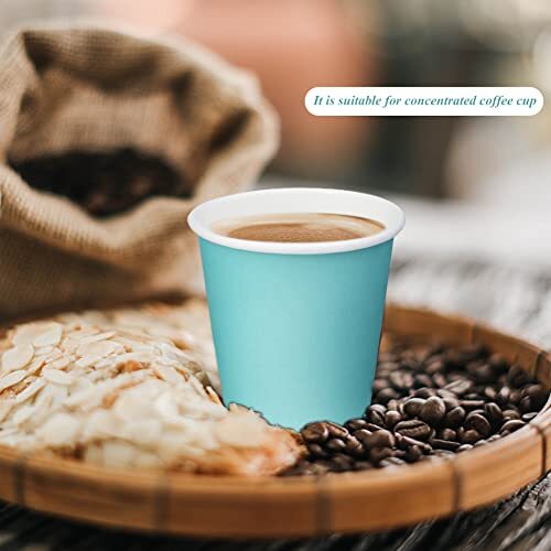 100 Packungen 3 Unzen Papier Badezimmer Tassen, Espressopapier 100 Stück (1er Pack) Blau - Bild 3 von 7