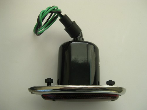 38-39 FORD PAIR OF GLASS LENS TEAR DROP TAIL LIGHTS HOTROD CHEV HOLDEN - Picture 6 of 6