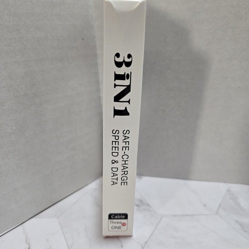 3in1 Fast Charging Cable Micro Type C Syncronizing Recharging Phone Blue - Picture 4 of 5