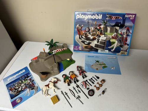 Playmobil Set 3125 Medieval Super Set Knights Forge 2001 With Box Accessories - Picture 1 of 5