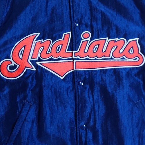 Vintage Starter Diamond Collection Cleveland Indians Varsity Jacket Mens 2XL - Foto 5 di 12
