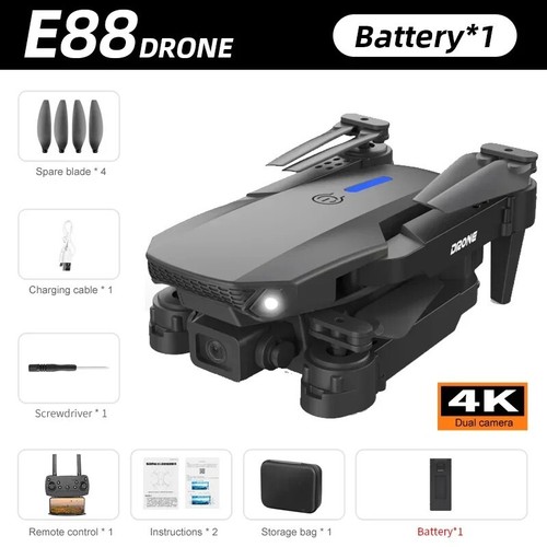 2024 New E88 Pro WIFI FPV Drone Wide Angle HD 4K Camera Height Hold RC lowest pr - Picture 22 of 24