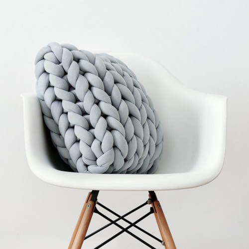 45*45CM Knitted Gift Throw Pillow Sofa Office Bedroom Cushion Soild Home Decor - Picture 11 of 41