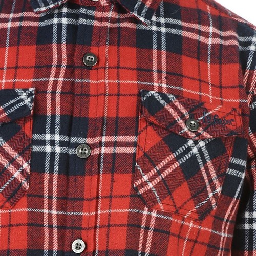 Lee Cooper Boys Flannel Check Shirt - Long Sleeve Classic Fit – 50% OFF !!! SALE - Picture 9 of 11